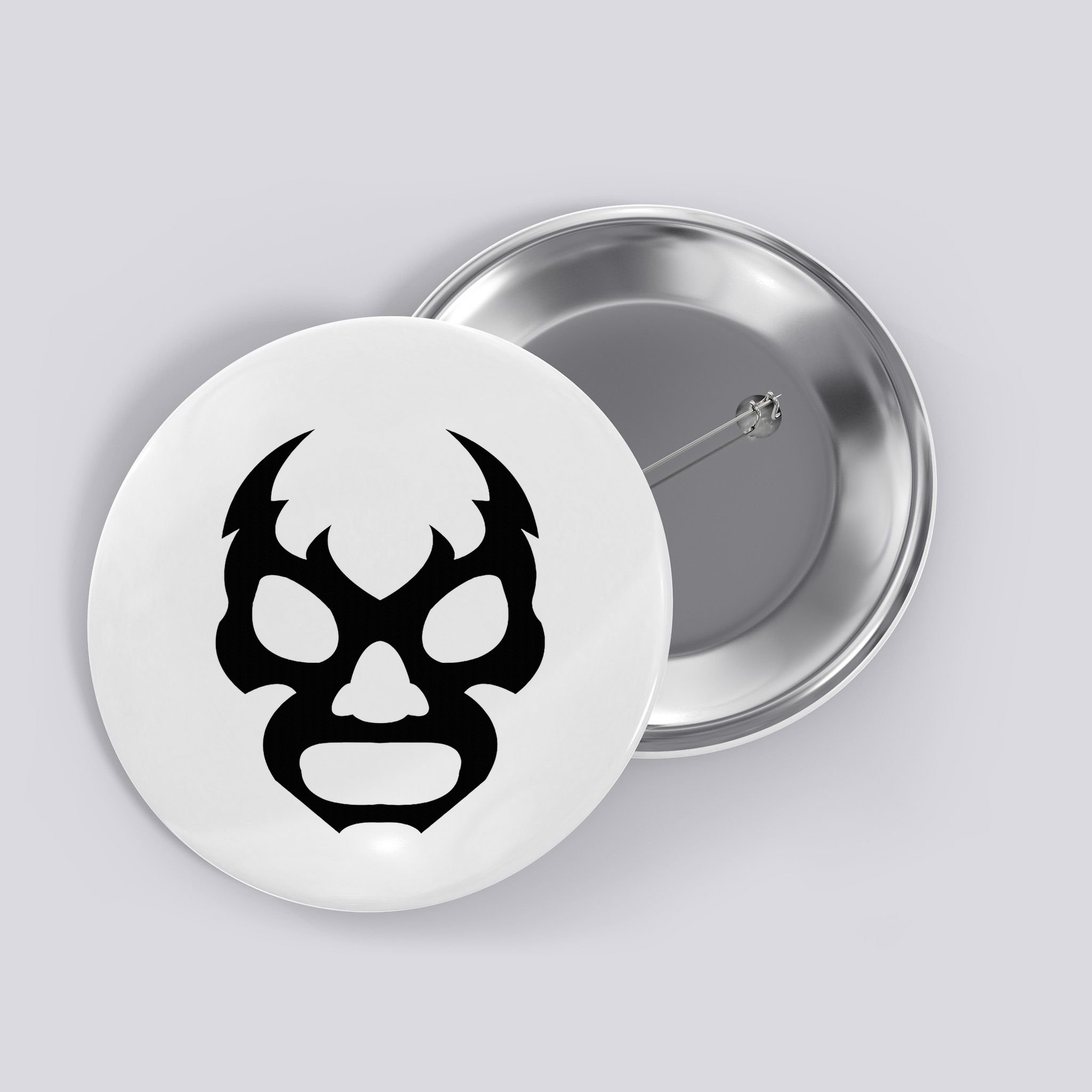 Lucha L.I.B.R.E Face Funny Mexican Wrestler Hero Gift Button