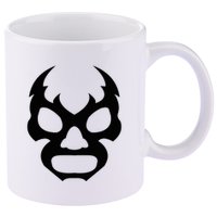 Lucha L.I.B.R.E Face Funny Mexican Wrestler Hero Gift 11oz C Handle Ceramic Mug