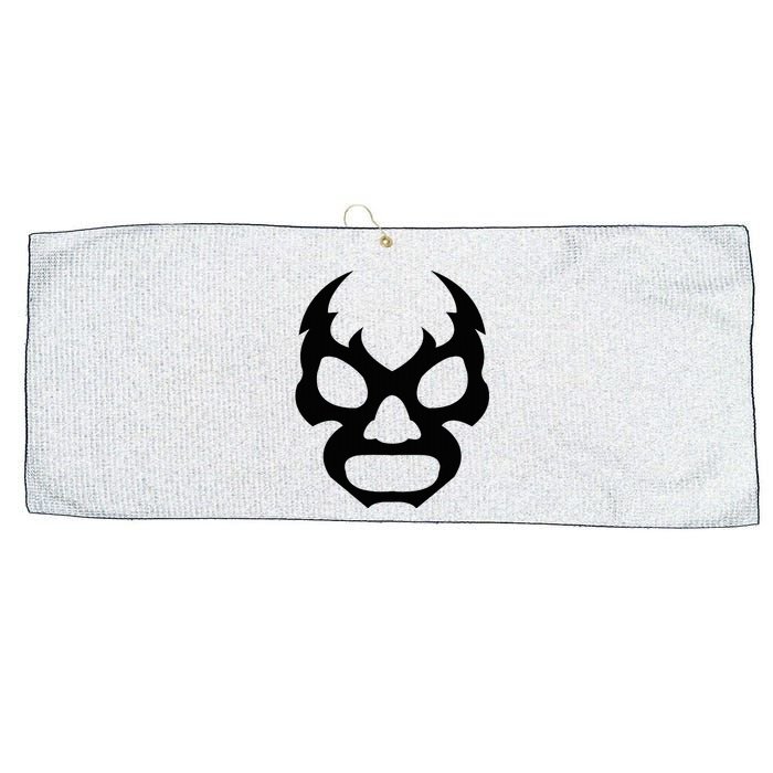 Lucha L.I.B.R.E Face Funny Mexican Wrestler Hero Gift Large Microfiber Waffle Golf Towel