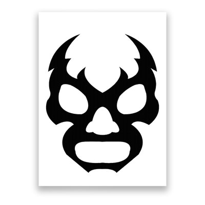 Lucha L.I.B.R.E Face Funny Mexican Wrestler Hero Gift Poster