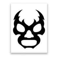 Lucha L.I.B.R.E Face Funny Mexican Wrestler Hero Gift Poster