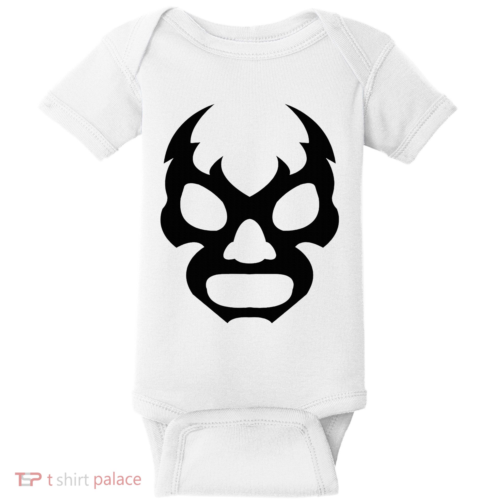 Lucha L.I.B.R.E Face Funny Mexican Wrestler Hero Gift Baby Bodysuit