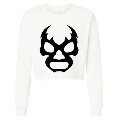 Lucha L.I.B.R.E Face Funny Mexican Wrestler Hero Gift Cropped Pullover Crew
