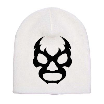 Lucha L.I.B.R.E Face Funny Mexican Wrestler Hero Gift Short Acrylic Beanie