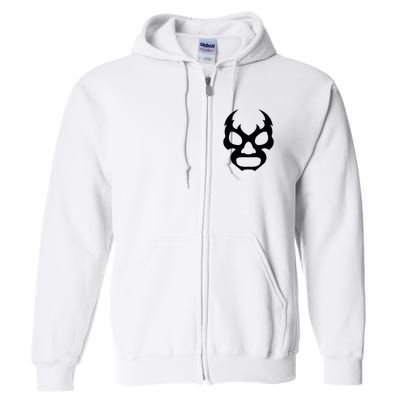 Lucha L.I.B.R.E Face Funny Mexican Wrestler Hero Gift Full Zip Hoodie