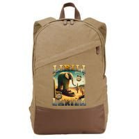 Lirili Larila Funny Italian Brainrot Meme Cactus Elephant  Cotton Canvas Backpack