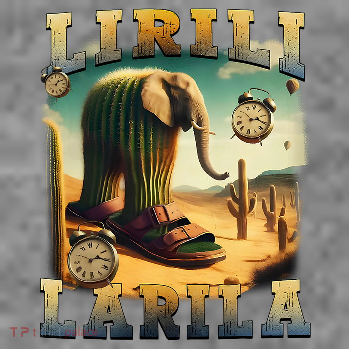 Lirili Larila Funny Italian Brainrot Meme Cactus Elephant  7-Panel Snapback Hat