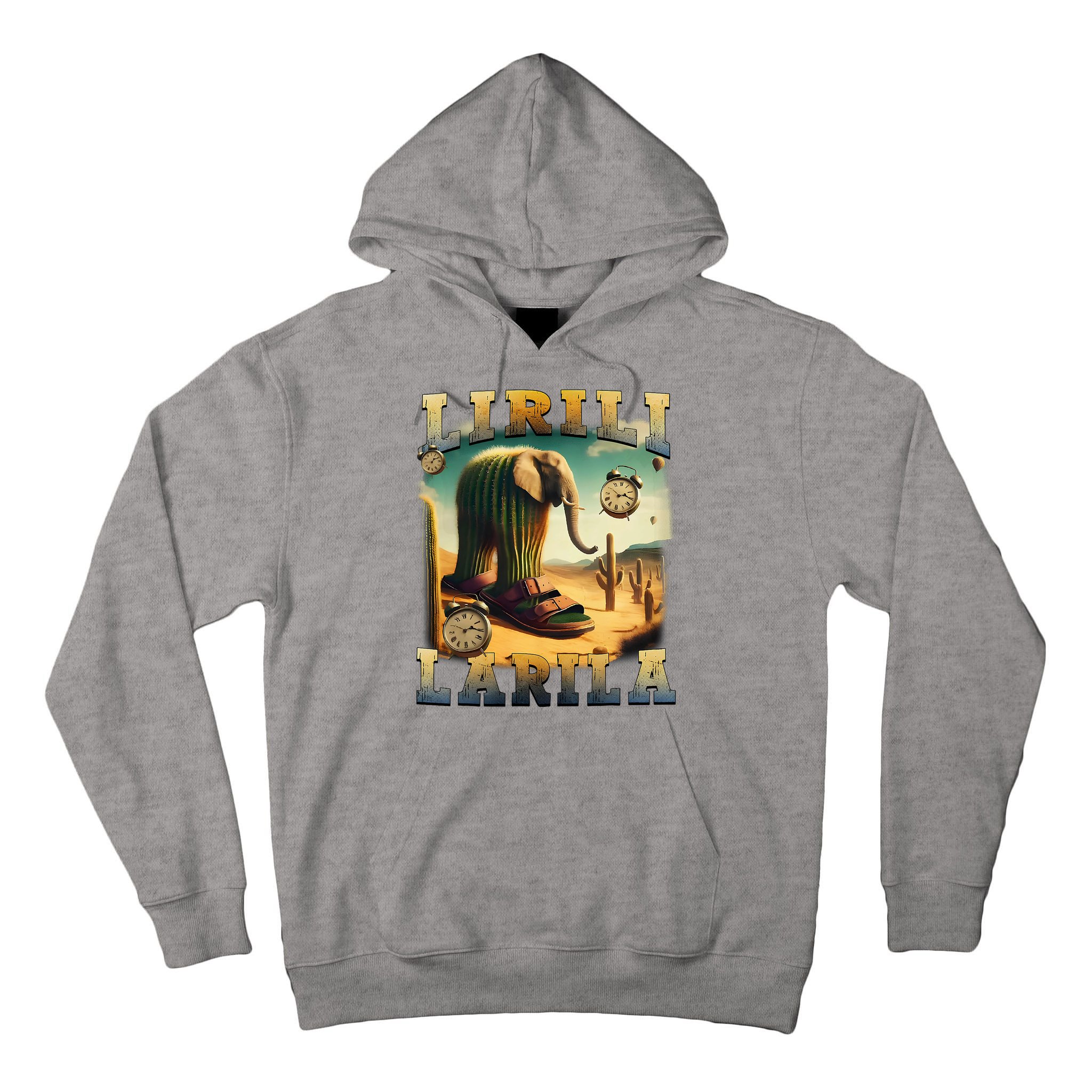 Lirili Larila Funny Italian Brainrot Meme Cactus Elephant  Tall Hoodie