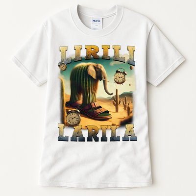 Lirili Larila Funny Italian Brainrot Meme Cactus Elephant  Tall T-Shirt