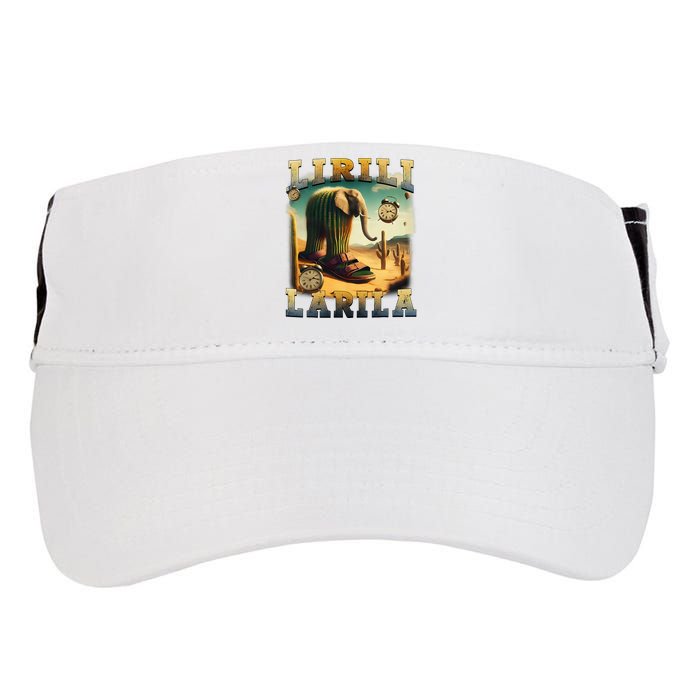 Lirili Larila Funny Italian Brainrot Meme Cactus Elephant  Adult Drive Performance Visor