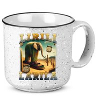Lirili Larila Funny Italian Brainrot Meme Cactus Elephant  15oz Campfire Ceramic Mug