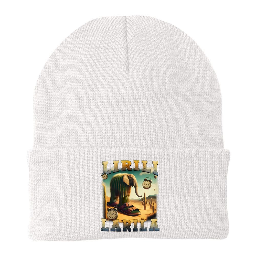 Lirili Larila Funny Italian Brainrot Meme Cactus Elephant  Beanie