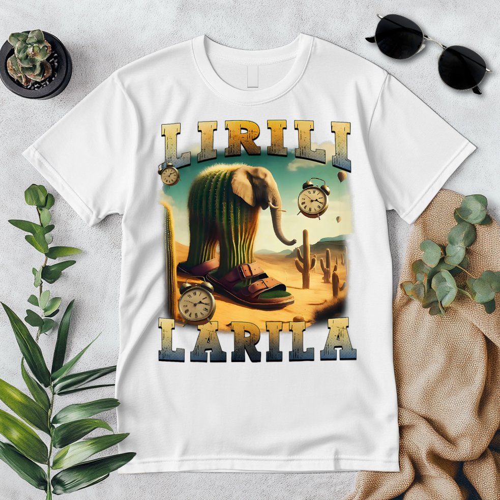 Lirili Larila Funny Italian Brainrot Meme Cactus Elephant  Premium T-Shirt