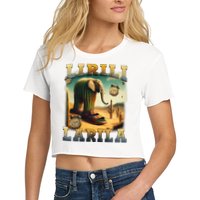 Lirili Larila Funny Italian Brainrot Meme Cactus Elephant  Women's Crop Top Tee