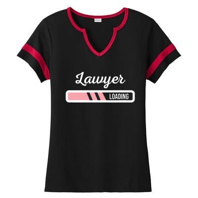 Lawyer Loading Funny New Lawyer Outfit Law Graduate Gift Ladies Halftime Notch Neck Tee