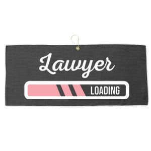 Lawyer Loading Funny New Lawyer Outfit Law Graduate Gift Large Microfiber Waffle Golf Towel