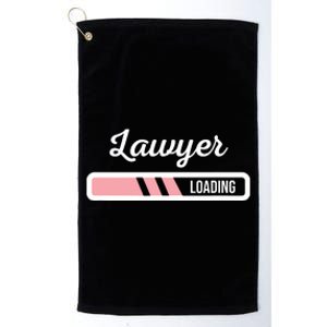 Lawyer Loading Funny New Lawyer Outfit Law Graduate Gift Platinum Collection Golf Towel