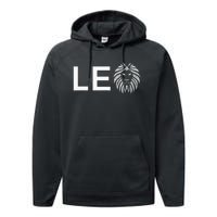 Leo Lion For August And July Birthday Gift Performance Fleece Hoodie