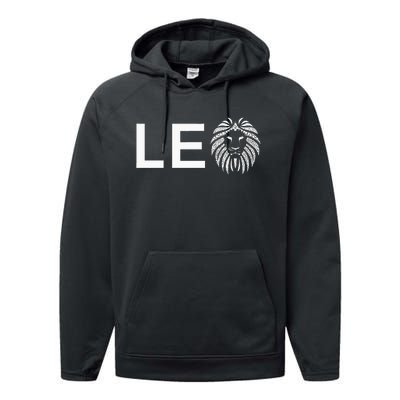 Leo Lion For August And July Birthday Gift Performance Fleece Hoodie