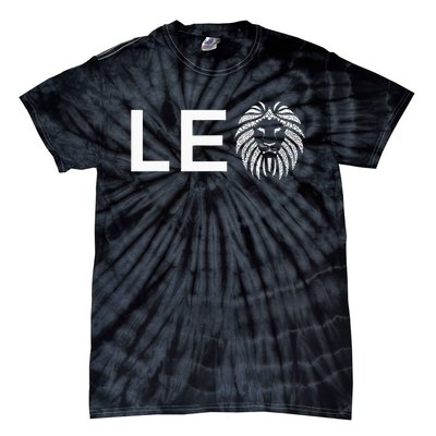 Leo Lion For August And July Birthday Gift Tie-Dye T-Shirt