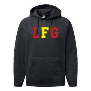 Lfg LetS Fucking Go Funny Meme Performance Fleece Hoodie