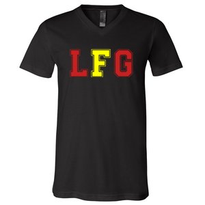 Lfg LetS Fucking Go Funny Meme V-Neck T-Shirt