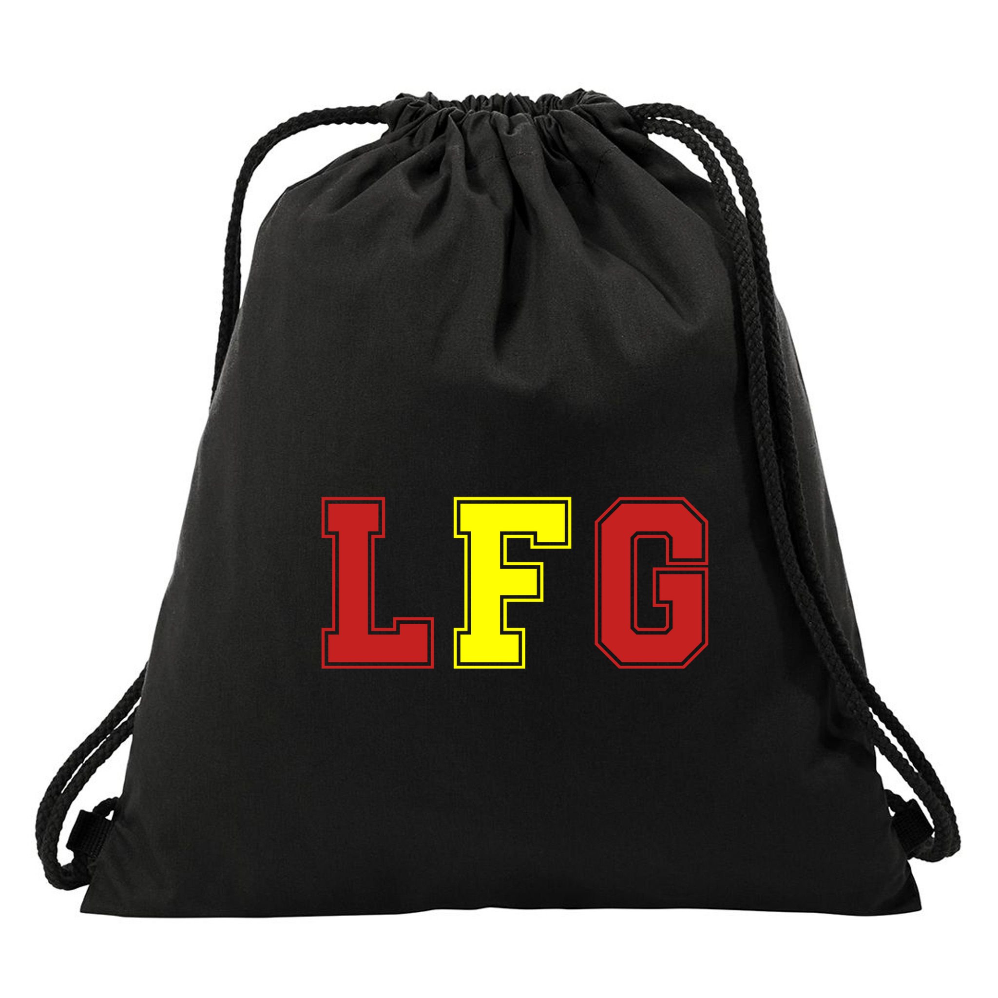 Lfg LetS Fucking Go Funny Meme Drawstring Bag