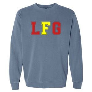 Lfg LetS Fucking Go Funny Meme Garment-Dyed Sweatshirt