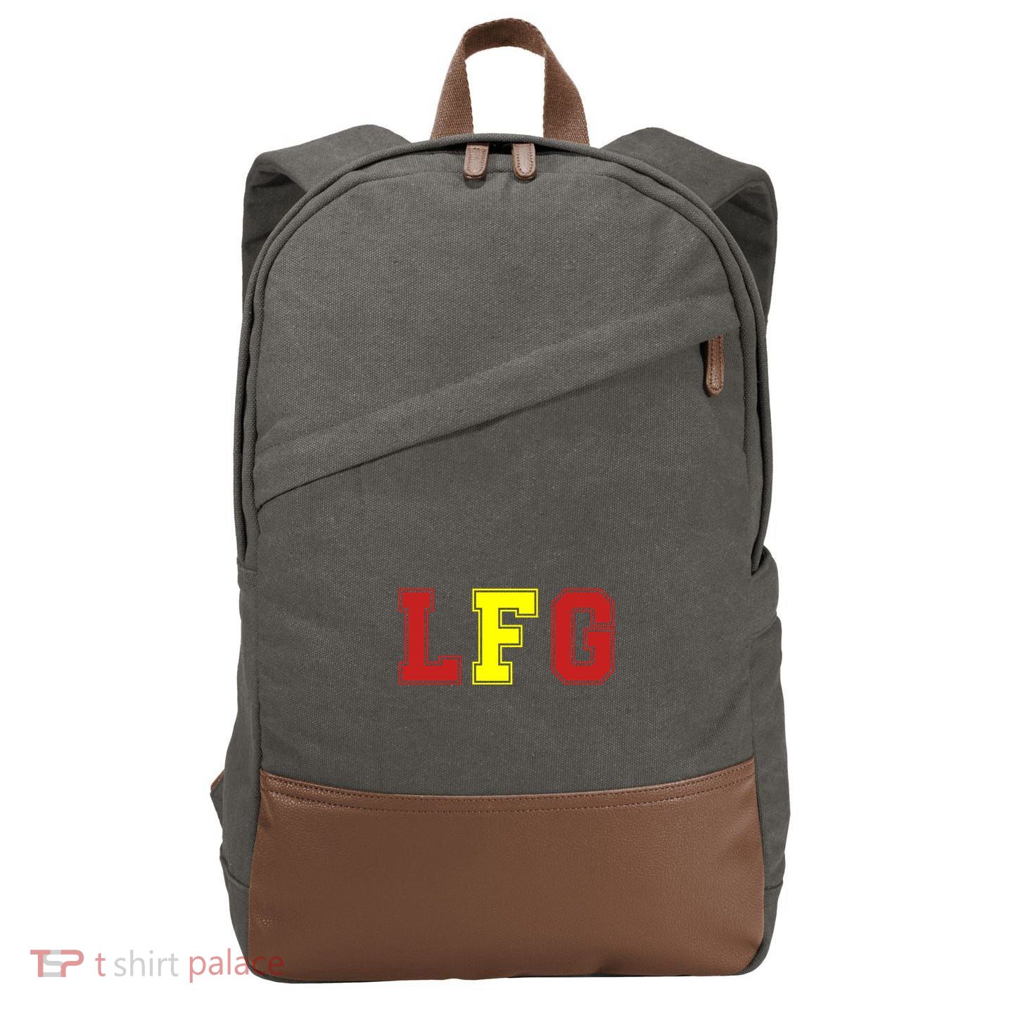 Lfg LetS Fucking Go Funny Meme Cotton Canvas Backpack