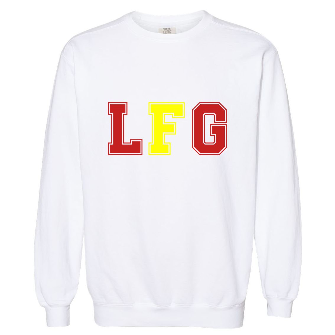 Lfg LetS Fucking Go Funny Meme Garment-Dyed Sweatshirt
