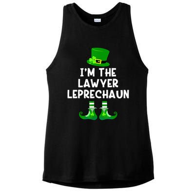 Lawyer Leprechaun Funny St Patrick's Day Ladies PosiCharge Tri-Blend Wicking Tank