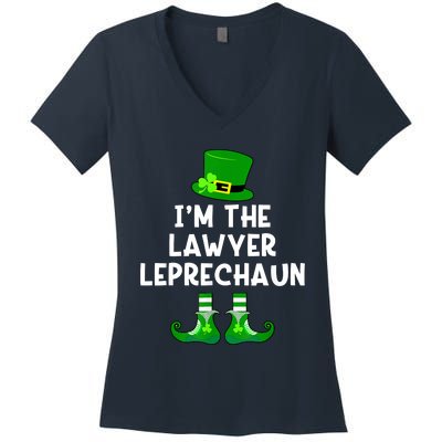 Lawyer Leprechaun Funny St Patrick's Day Women's V-Neck T-Shirt