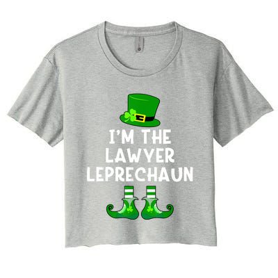 Lawyer Leprechaun Funny St Patrick's Day Women's Crop Top Tee