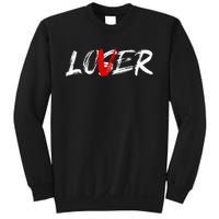 Lover Loser Funny Halloween Horror Costume Men Sweatshirt