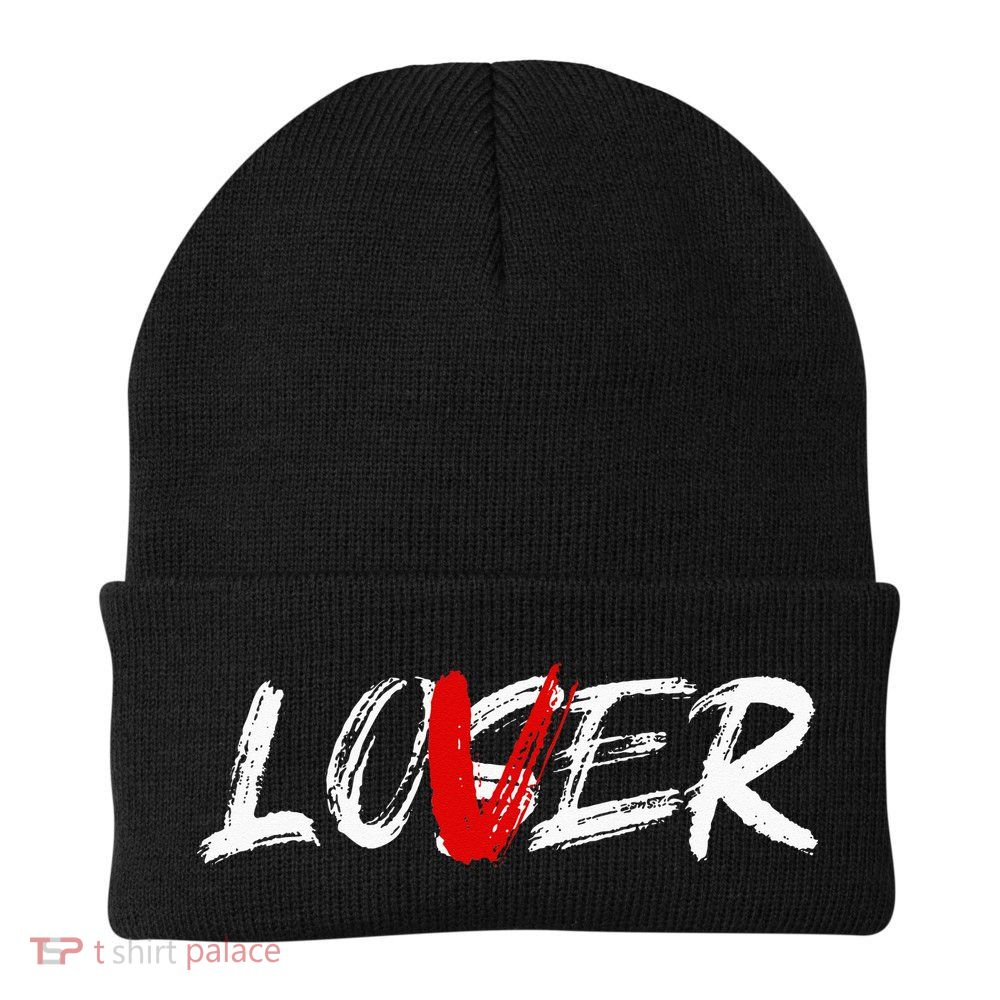 Lover Loser Funny Halloween Horror Costume Men Beanie