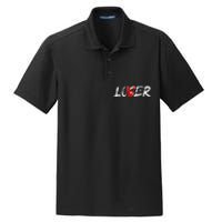 Lover Loser Funny Halloween Horror Costume Men Dry Zone Grid Polo