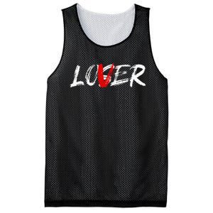 Lover Loser Funny Halloween Horror Costume Men Mesh Reversible Basketball Jersey Tank