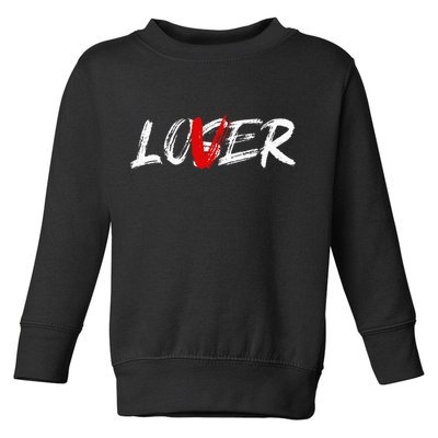 Lover Loser Funny Halloween Horror Costume Men Toddler Sweatshirt