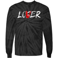 Lover Loser Funny Halloween Horror Costume Men Tie-Dye Long Sleeve Shirt