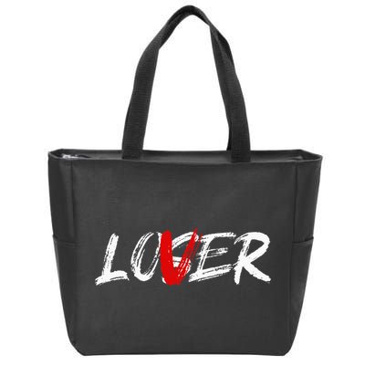 Lover Loser Funny Halloween Horror Costume Men Zip Tote Bag