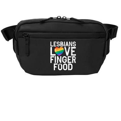 Lesbians Love Finger Food Funny Lesbian Crossbody Pack