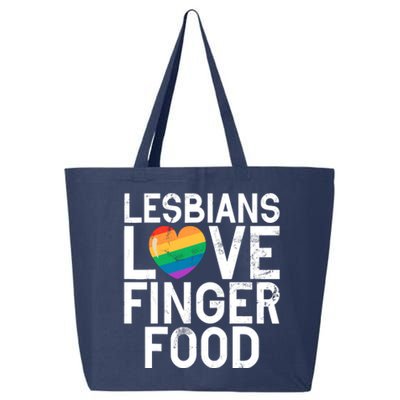 Lesbians Love Finger Food Funny Lesbian 25L Jumbo Tote