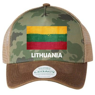 Lithuanian Lithuania Flag Swea Legacy Tie Dye Trucker Hat