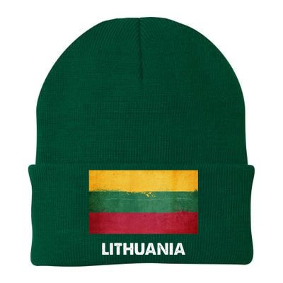 Lithuanian Lithuania Flag Swea Knit Cap Winter Beanie