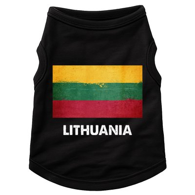 Lithuanian Lithuania Flag Swea Doggie Tank