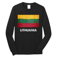 Lithuanian Lithuania Flag Swea Long Sleeve Shirt