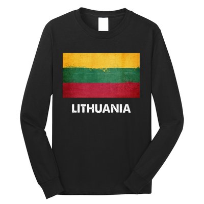 Lithuanian Lithuania Flag Swea Long Sleeve Shirt