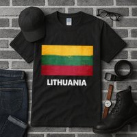 Lithuanian Lithuania Flag Swea Tall T-Shirt