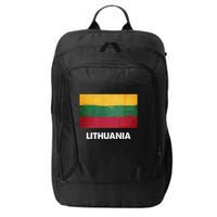 Lithuanian Lithuania Flag Swea City Backpack