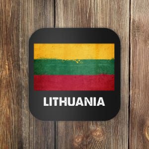 Lithuanian Lithuania Flag Swea Coaster